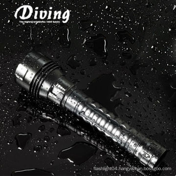 Unique ultra-bright ip68 waterproof rechargeable LED diving lights for retailer